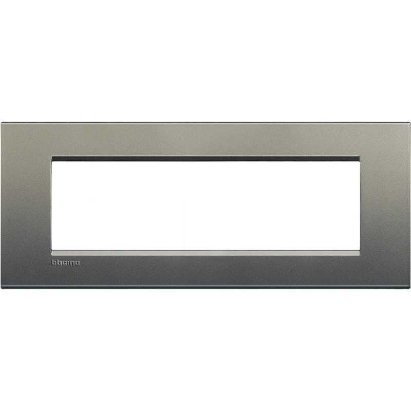 Placca 7 posti quadra avenue Bticino LivingLight LNA4807AE