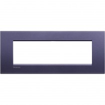 Placca 7 posti quadra blu club LivingLight Bticino LNA4807CB