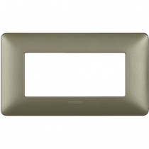 Placca Bticino Matix 4 Moduli Titanium AM4804MTA