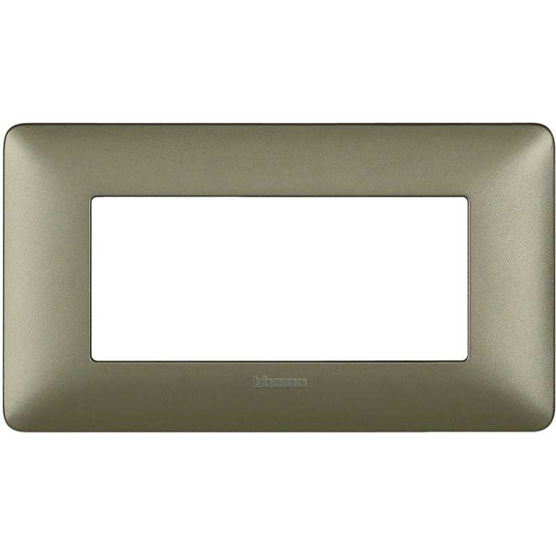 Placca Bticino Matix 4 Moduli Titanium AM4804MTA