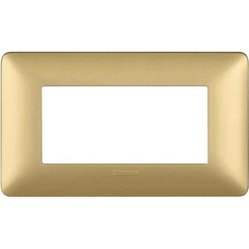 Placca Bticino Matix 4 Moduli Gold AM4804MGL