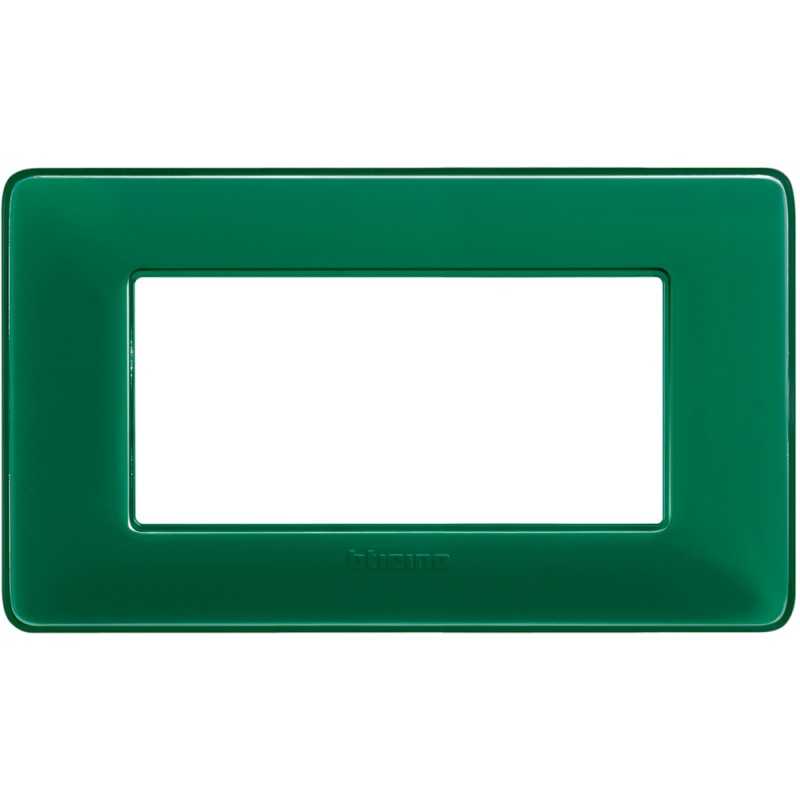 Placca Bticino Matix 4 Moduli Smeraldo AM4804CVS