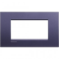 Placca 4 posti quadra club LivingLight Bticino LNA4804CB