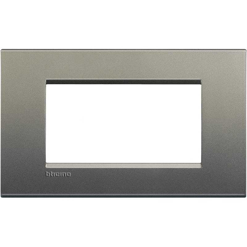Placca 4 POSTI quadra avenue Bticino LivingLight LNA4804AE