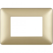 Placca Bticino Matix 3 moduli Gold AM4803MGL
