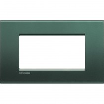 Placca 4 posti quadra park LivingLight Bticino LNA4804PK