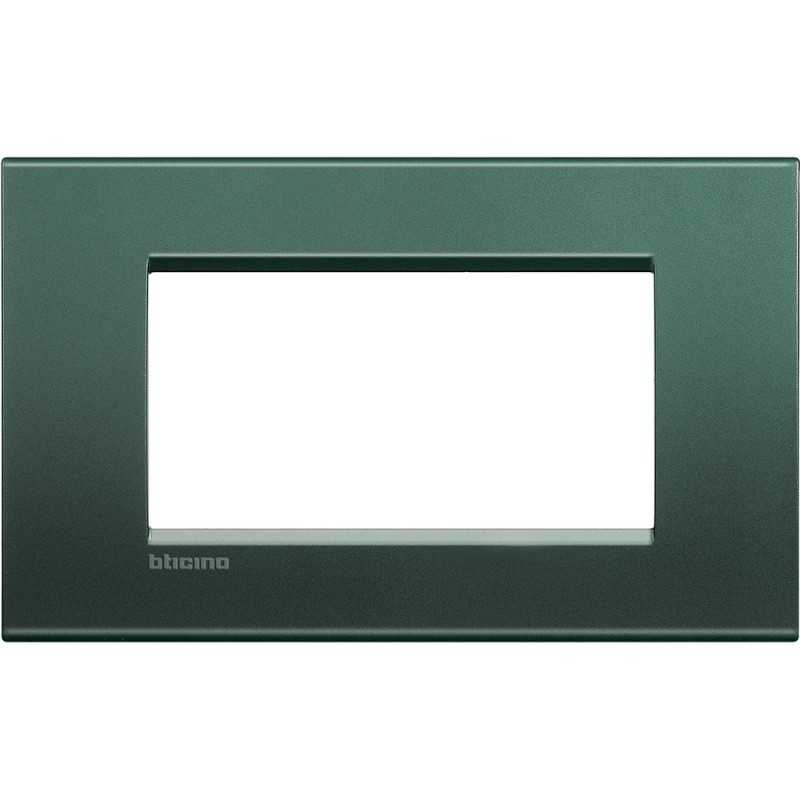 Placca 4 posti quadra park LivingLight Bticino LNA4804PK