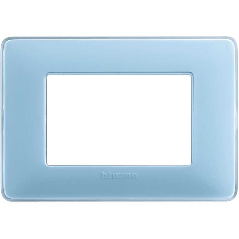 Placca Bticino Matix 3 moduli Turchese AM4803CAR