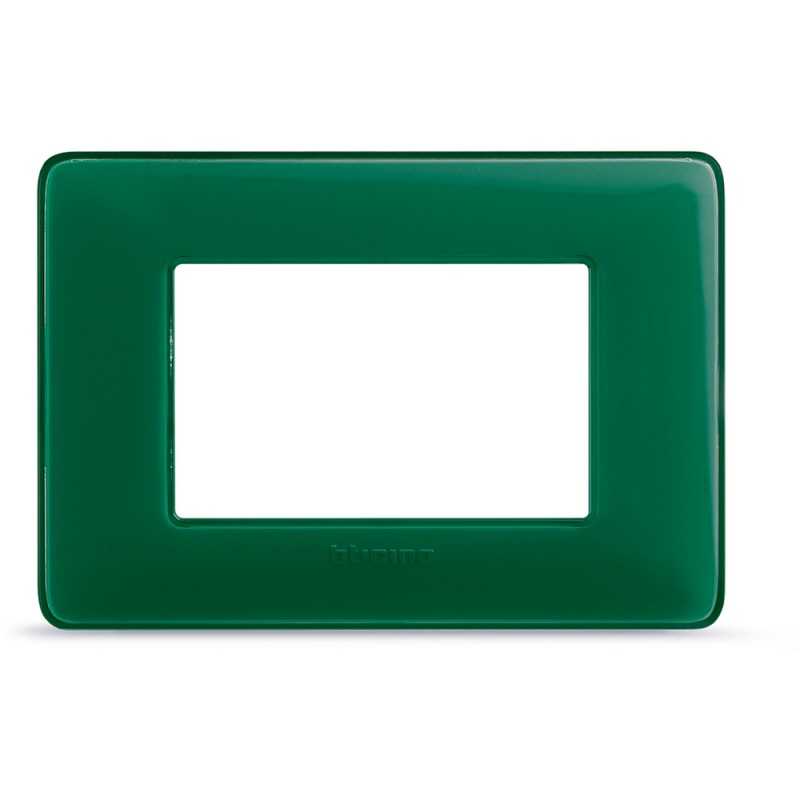 Placca Bticino Matix 3 moduli Smeraldo AM4803CVS