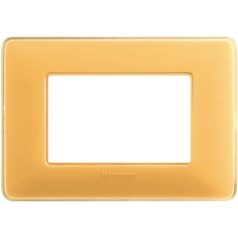 Placca Bticino 3 moduli Matix Ambra AM4803CAB