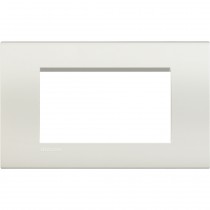 Placca 4 posti quadra bianca LivingLight Bticino LNA4804BI