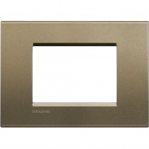 Placca 3 posti quadra square LivingLight Bticino LNA4803SQ