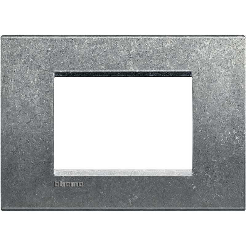 Placca 3 posti quadra native LivingLight Bticino LNA4803NA