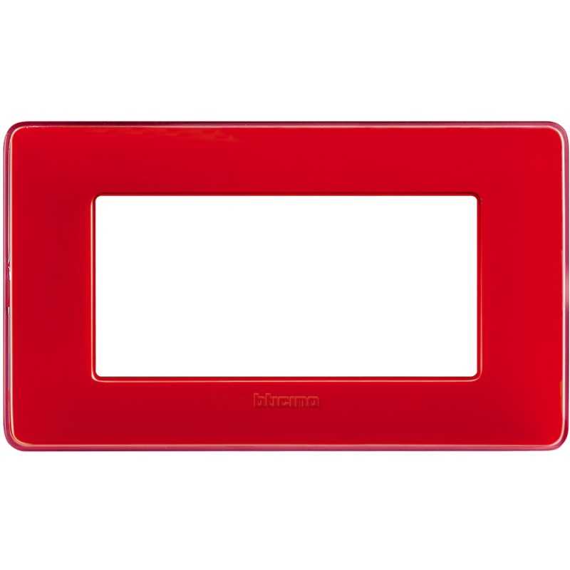 Placca Bticino Matix 4 Moduli Corallo AM4804CRD
