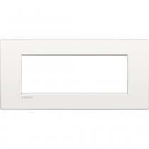 Placca 7 posti quadra bianco puro LivingLight Air Bticino LNC4807BN