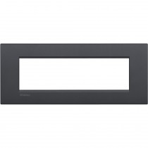 Placca 7 posti quadra antracite LivingLight Air Bticino LNC4807AR
