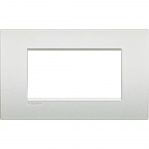 Placca 4 posti bianco perla LivingLight Air Bticino LNC4804PR
