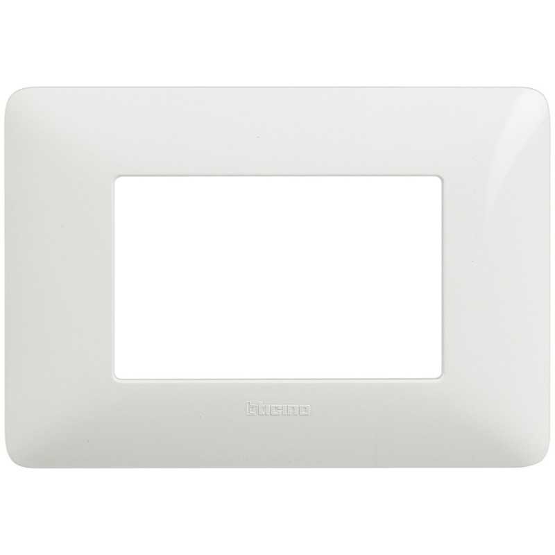 Placca Bticino Matix 3 moduli Bianca AM4803BBN