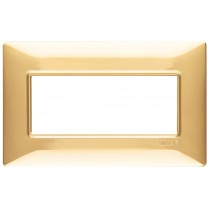 Placca Vimar Plana 5 moduli oro lucido in tecnopolimero 14649.24