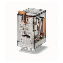 Relè industriale terminali Faston bobina 230V DC 4 contatti 7A Finder 553482300054