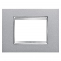 Placca Lux Titanio 3 Posti GW16203VT