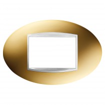 Placca Art Oro 3 Posti GW16303MO