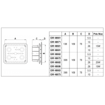 Centralino da Incasso Stagno Grigio 12 Moduli IP55 GW48682