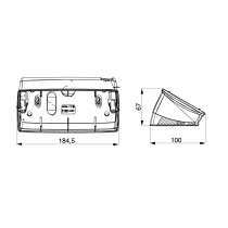 Supporto Nero da tavolo e da parete 6 Posti GW16866