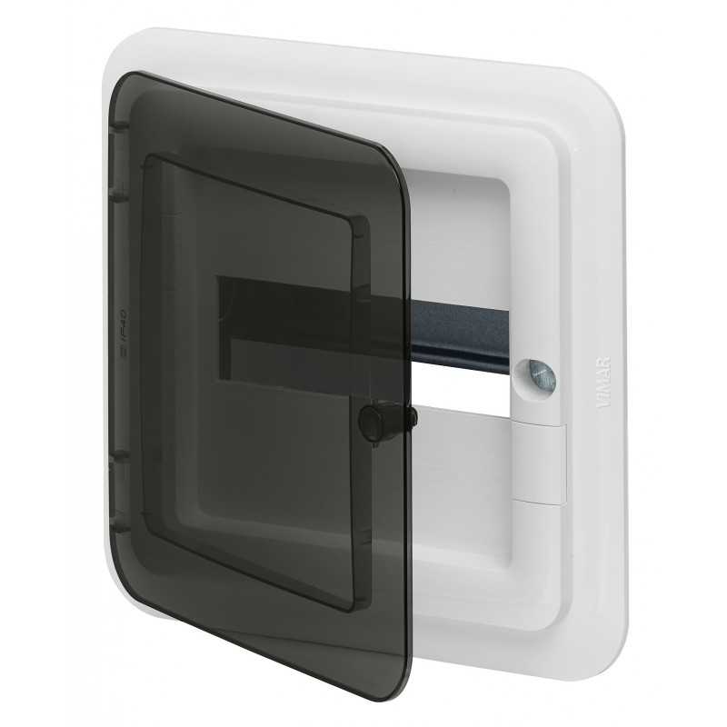 Centralino da incasso 8 moduli portella Fume' colore bianco Vimar V53108