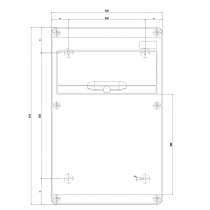 Quadro Din 14 Moduli e 6 Flange 16/32A IP44/67 GW68008N