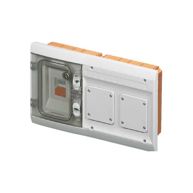 Quadretto Combinato da Incasso Stagno Grigio Modulare 1+2 Moduli IP55 GW48686
