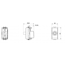 Presa Tv/Sat Diretta Femmina Bianca Chorus Gewiss GW10371