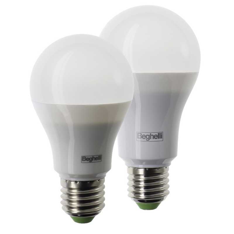 Lampada a Led Opale 10W Attacco E27 Luce Fredda 6500° 60x110mm Goccia Saving  Beghelli 56972