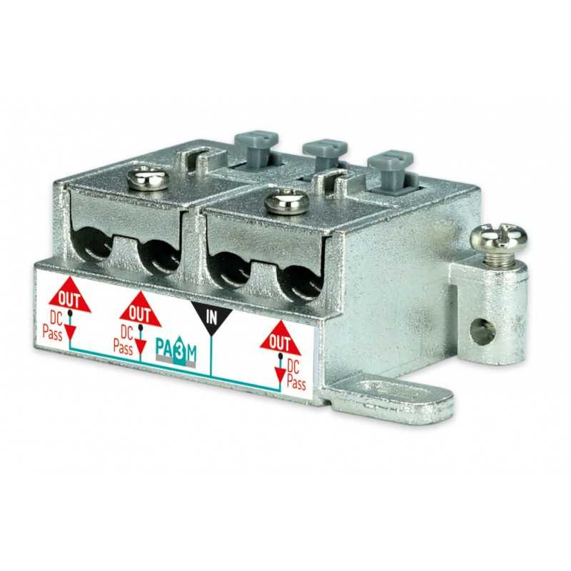 Partitore 4 Uscite a morsetto e molla di tenuta centrale Fracarro PA4M