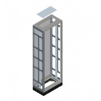 Quadro in metallo ALPHA800 IP55 senza porta 180x600x40 8GK24206KK24