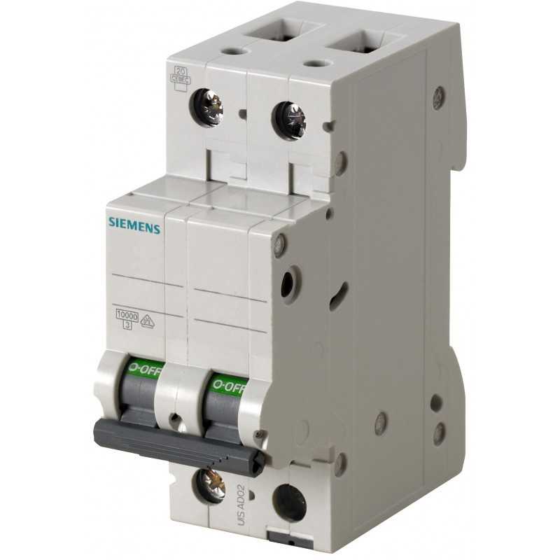 Interruttore Automatico Magnetotermico 4A 6kA 2P Siemens 5SL62047BB