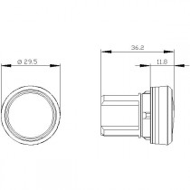 Indicatore Luminoso Rosso Siemens 3SU10516AA200AA0