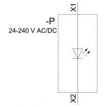 Modulo LED Verde 24-240VAC/DC Siemens 3SU14011BH401AA0