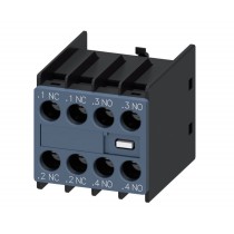 Contatto ausiliario 2NO+2NC aggancio frontale a scatto Siemens 3RH29111HA22