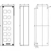 Pulsantiera in Plastica 6 Fori Vuota Siemens 3SU18060AA000AB1