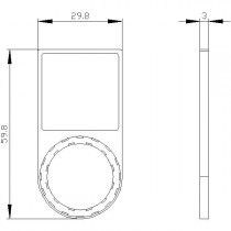 Portatarghetta 27X27MM Siemens 3SU19000AJ100AA0