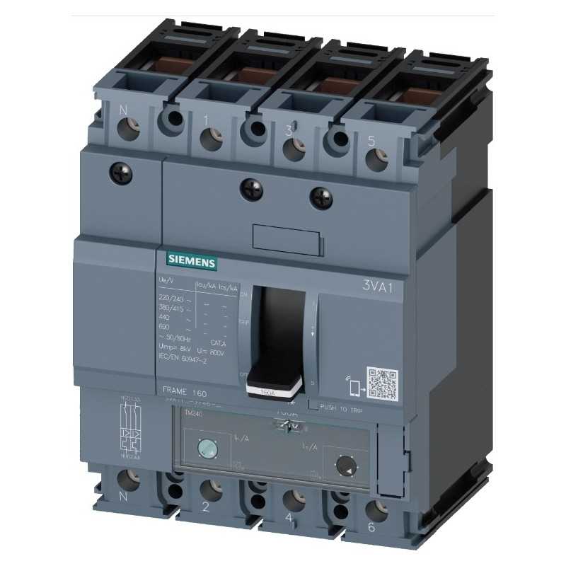 Interruttore automatico Scatolato Siemens  4 Poli 630A 55KA 3VA24635HL420AA0