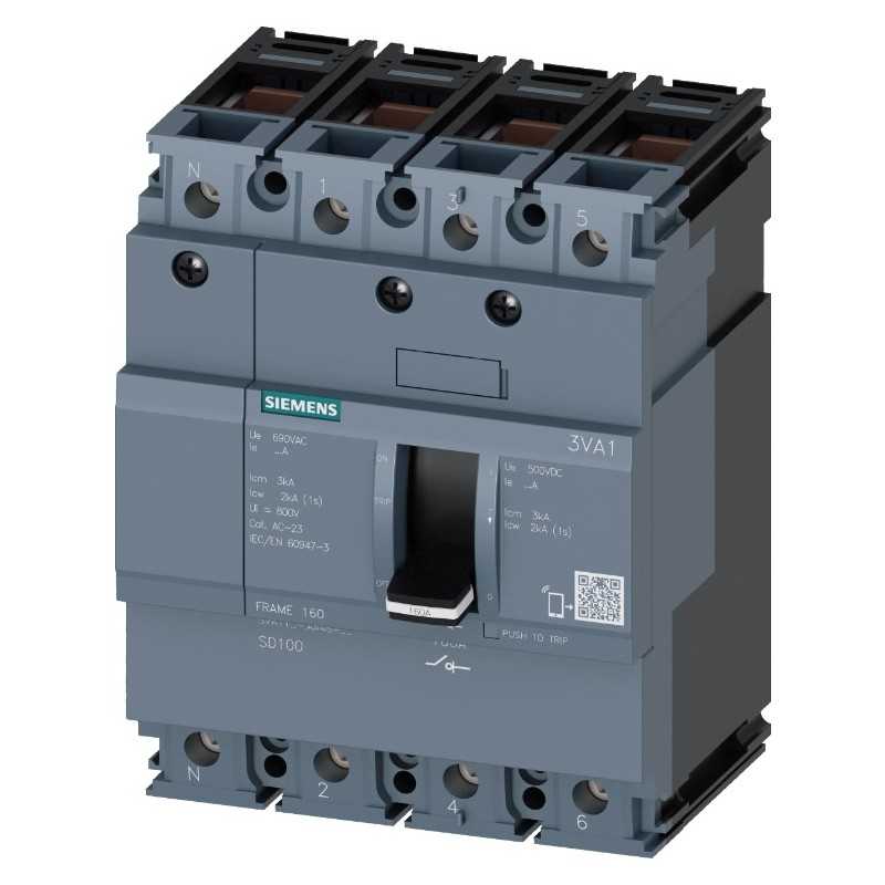 Sezionatore sottocarico 4 poli 160A 3VA1 Siemens 3VA11161AA460AA0