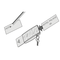 Scheda Portachiavi per Interruttore AM5765 Bticino Matix L4546