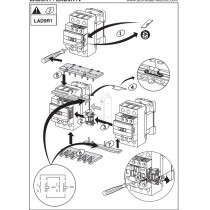 Interblocco meccanico per LC1D09..D38 Telemecanique LAD9R1