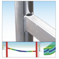 Trabattello in Acciaio Orio con Base di Mt 1,8x1 e Altezza di Mt 6,10 Frigerio ORIO-04