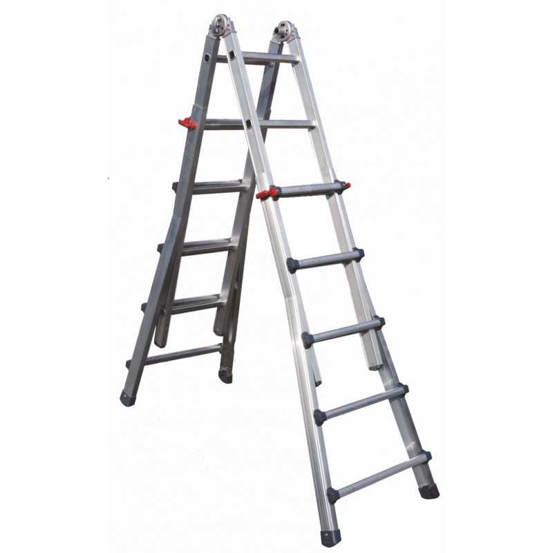 Scala Telescopica 8+8 Gradini in Alluminio Frigerio SCA 1970/16