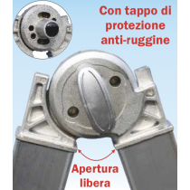Scala Telescopica 8+8 Gradini in Alluminio Frigerio SCA 1970/16