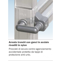 Scala Telescopica 8+8 Gradini in Alluminio Frigerio SCA 1970/16