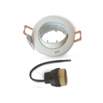 Faretto ad Incasso orientabile bianco attacco GU10 Nobile 4112HBI